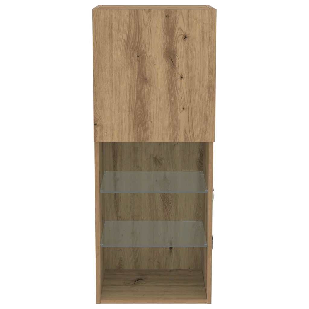 Wall-mounted TV Cabinet Artisan oak 40.5 x 30 x 102 cm
